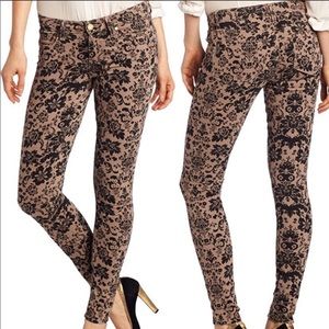 Paige verdugo floral skinny jeans